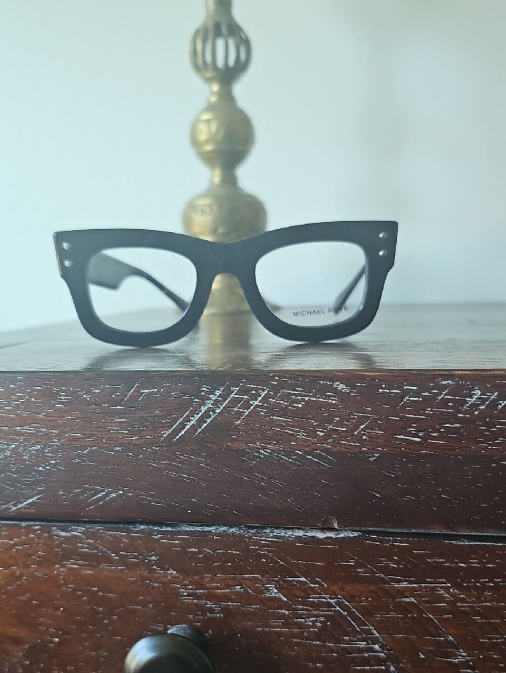 ●●MICHAEL KORS "CORAL GABLES" MK4180 BLACK GLOSSY RECTANGULAR EYE FRAMES NIC●● - Picture 9 of 9